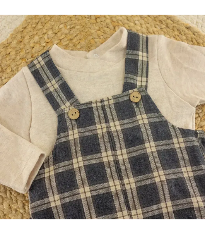 Conjunto peto bebé arena Tramontana