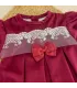 Vestido niña granate Navidad Jaloque