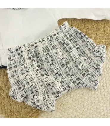 Conjunto pololo bebé niña negro Alisio