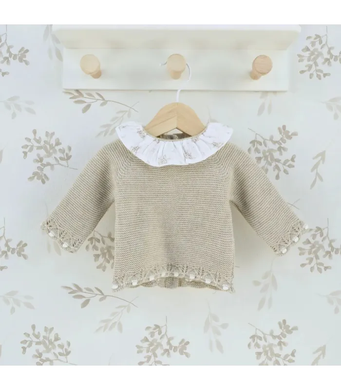 Conjunto polaina bebé piedra Dulce de Fresa