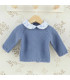 Conjunto polaina bebé azul Dulce de Fresa