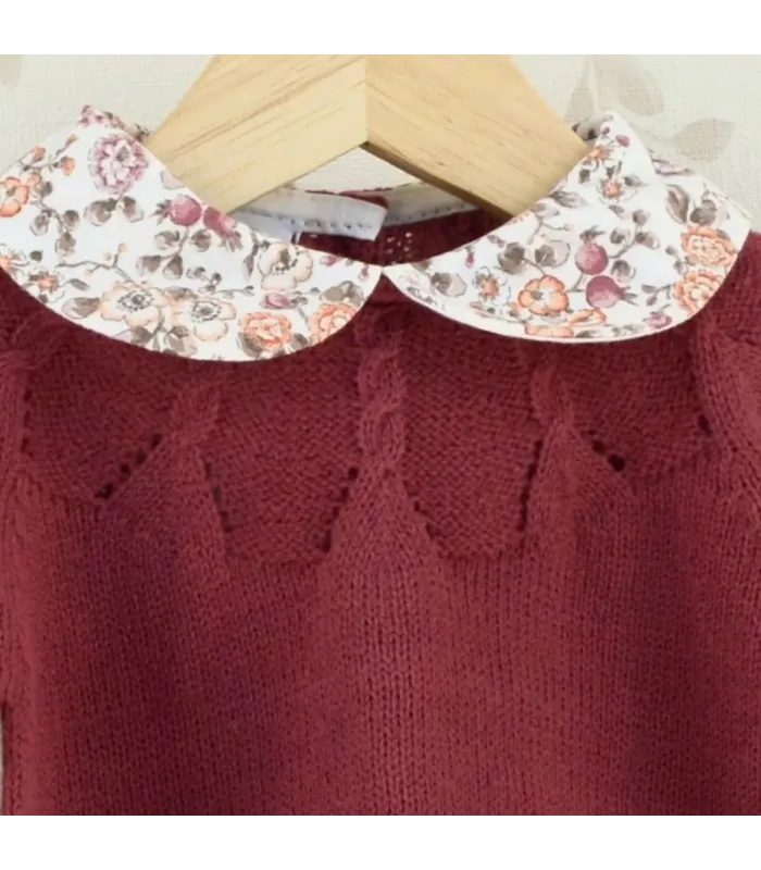 Conjunto bebé  granate Dulce de Fresa