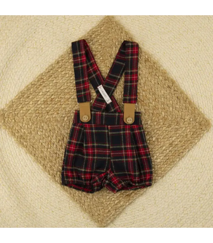 Pantalón Escocés con Tirantes Calamaro para Niño