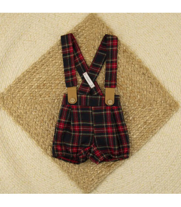 Pantalón Escocés con Tirantes Calamaro para Niño