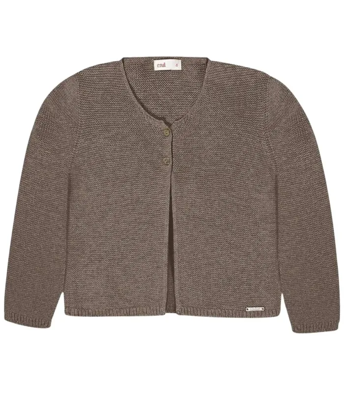 Chaqueta Cóndor Visón 350 de punto bobo. Fondo blanco.