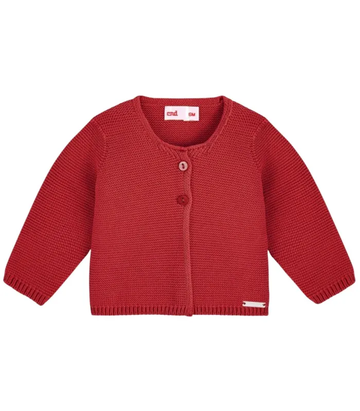 Chaqueta Cóndor Red Velvet 578 de punto. Fondo blanco.