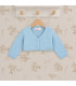 Chaqueta Cóndor Azul 410 de punto bobo. Fondo estudio.