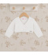Chaqueta Cóndor Blanco 200 de punto bobo. Fondo estudio.