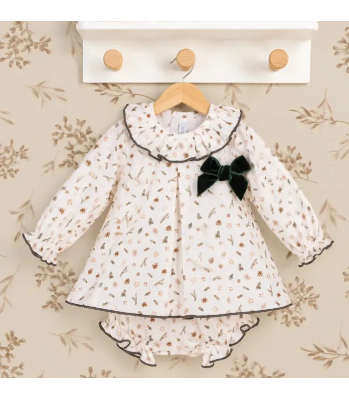 Conjunto Bebé Niña Babyfer Navidad | Blusa y Pololo