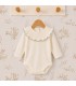 body bebé mint volante ribete manga larga algodón elastano elegante cómodo