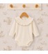 body bebé mint volante ribete manga larga algodón elastano elegante cómodo