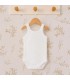 body bebé blanco tirantes calado corazones algodón verano transpirable