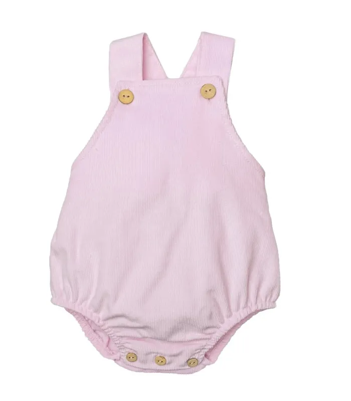 Detalles del Peto bebé rosa de algodón colección Antas Calamaro para recién nacido con diseño clásico en fondo blanco