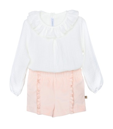 Conjunto Pantalón niña nude Calamaro Laza