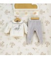 Conjunto Polaina bebé gris cuello Calamaro Foz