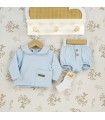 Conjunto Pololo bebé celeste Calamaro Burela