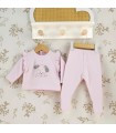 Conjunto Polaina bebé rosa Calamaro Burela