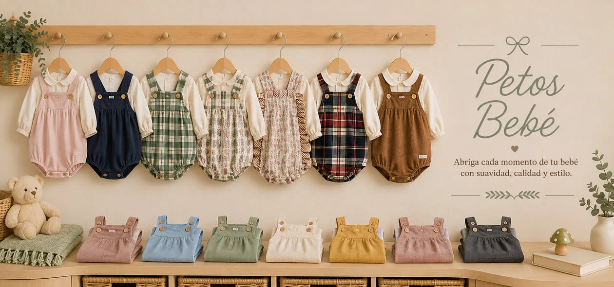 Petos para bebé de estilo clásico español