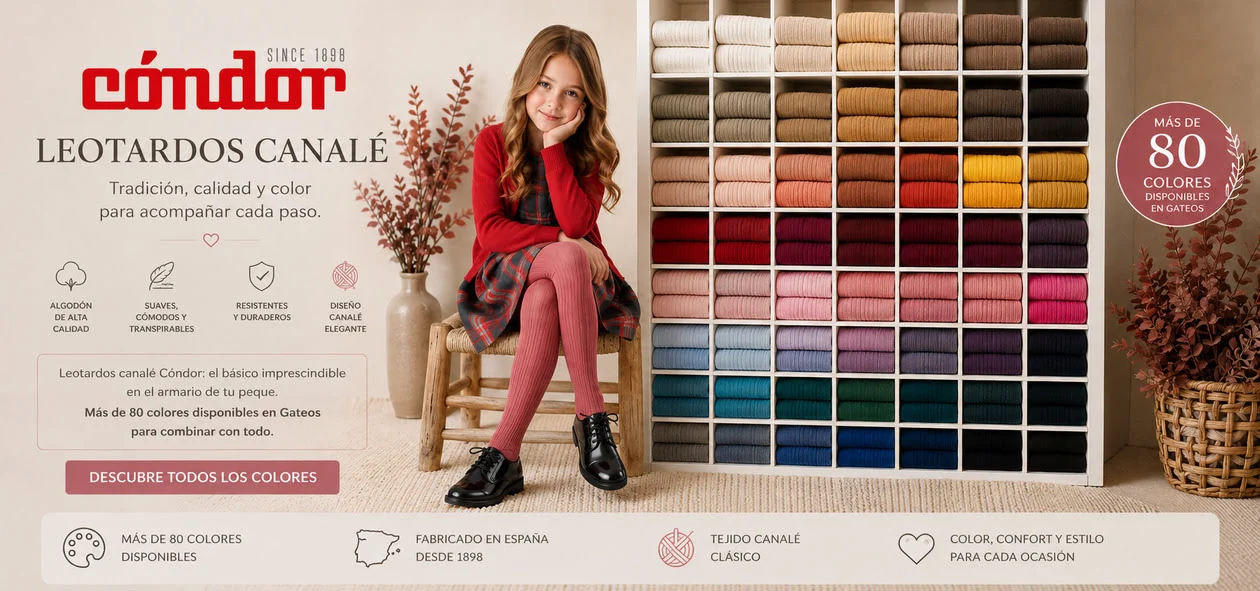 Leotardos Cóndor Canalé 20161 en más de 80 colores | Gateos