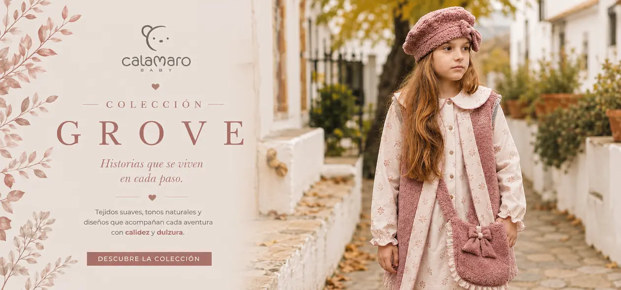 Colección Grove de Calamaro con looks coordinados para bebé y niña
