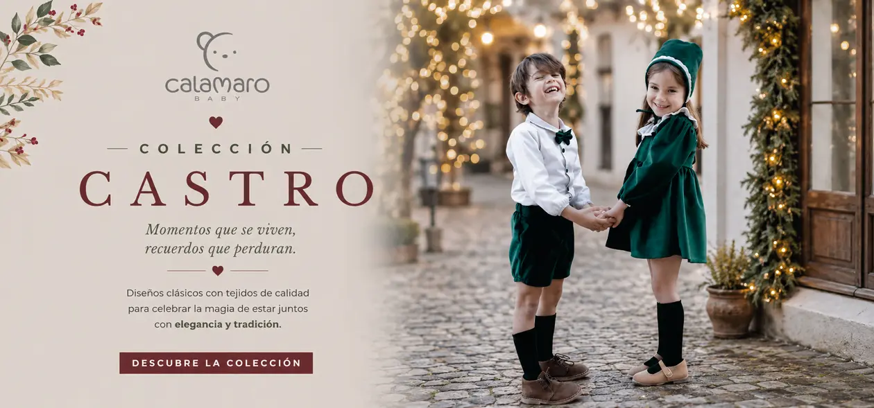 Colección Castro de Calamaro para bebé inspirada en las celebraciones de invierno