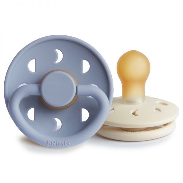 Pack 2 Chupetes Moon Powder Blue/Cream +01