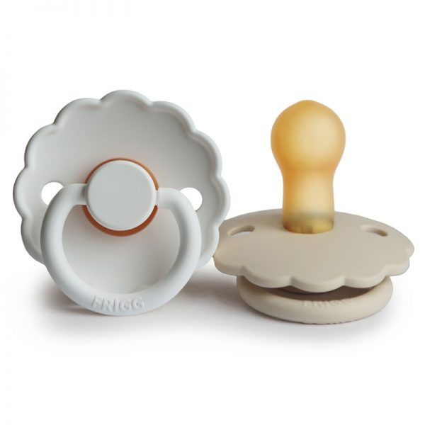 Pack 2 Chupetes Daisy Bright White/Cream +0 1