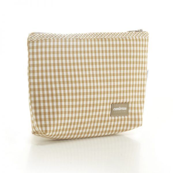 Neceser Cambrass Vichy Abril Ocre