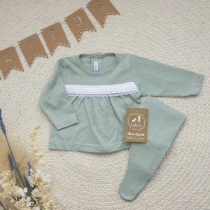 Conjunto Bebé Polaina Cumas Mint