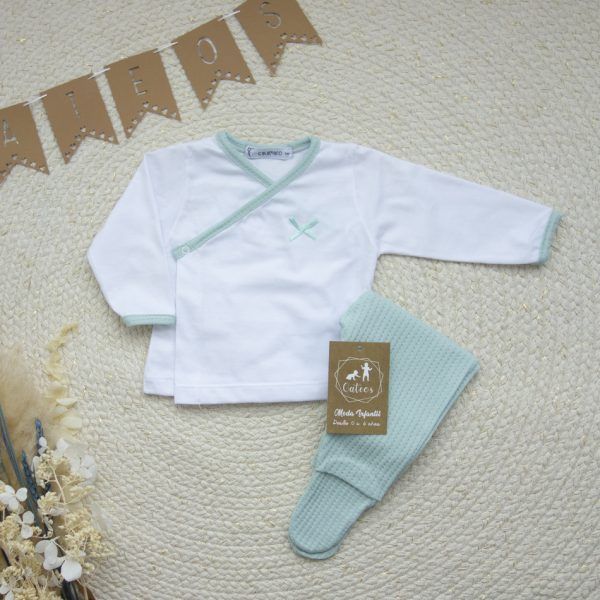 Conjunto Bebé Polaina Rodas Mint