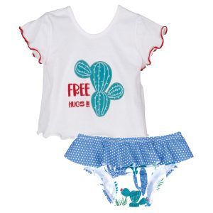 Conjunto Calamaro Cactus Baño Niña