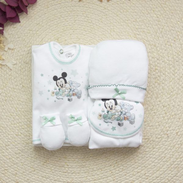 Set 5 Piezas Primera Puesta Mickey Mint