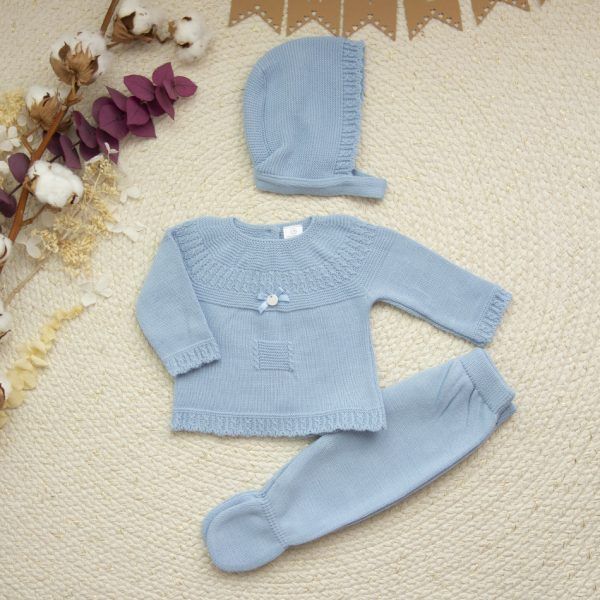 Conjunto Bebé 3 Piezas Trenzas