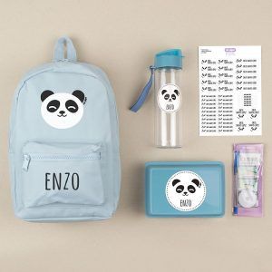 Pack Mi Cole Panda Azul personalizado