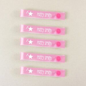 Pack 5 cintas para colgar ropa personalizadas Estrella Rosa