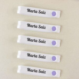 Pack 5 cintas para colgar ropa personalizadas Solo nombre