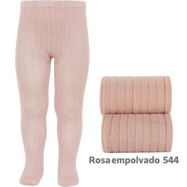 Leotardo Cóndor Canalé Color Rosa Empolvado