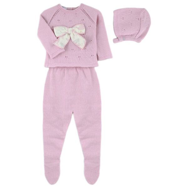 Conjunto Polaina Algodón Vaiana Rosa
