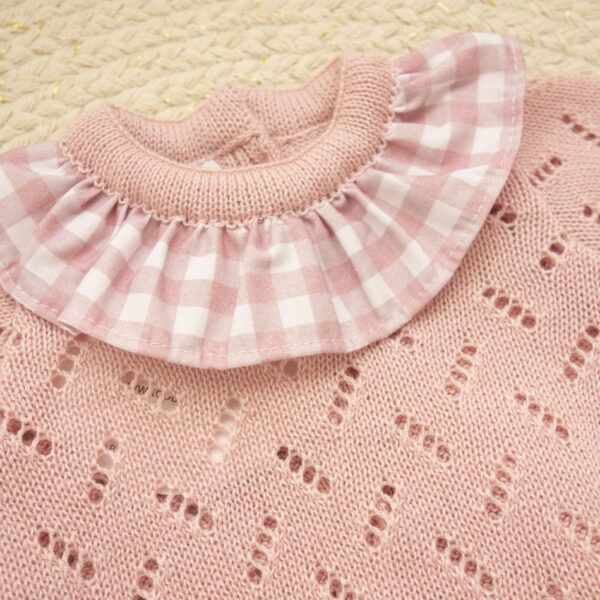 Conjunto Cubrepañal Atenea Rosa Palo - Imagen 3