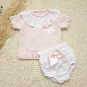 Conjunto Cubrepañal Plumeti Gaia Rosa