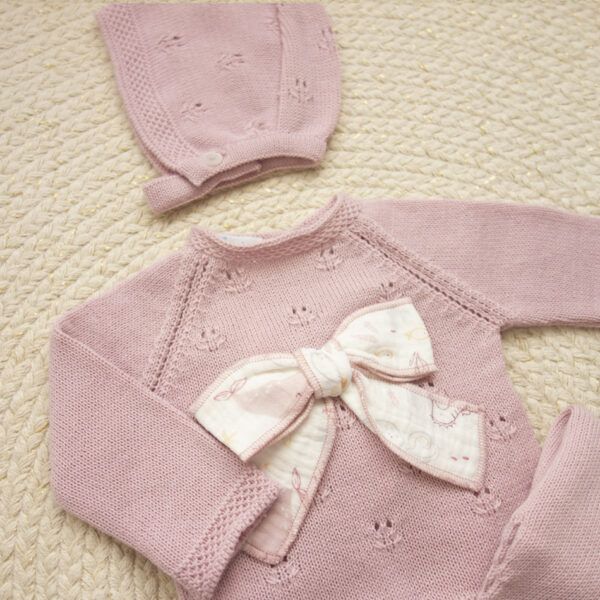 Conjunto 3 Piezas Algodón Vaiana Rosa Palo - Imagen 2