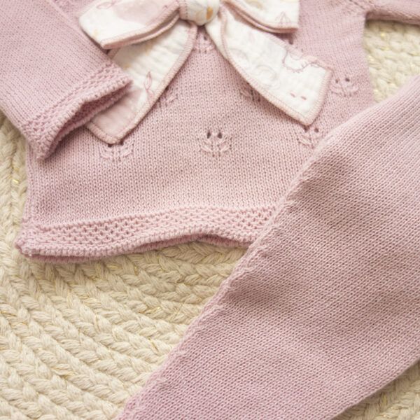 Conjunto 3 Piezas Algodón Vaiana Rosa Palo - Imagen 3
