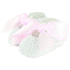 Patuco Blanco Lazo Rosa