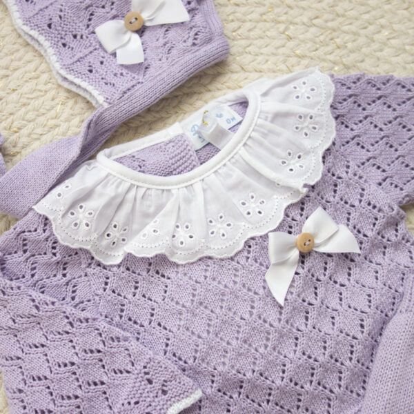 Conjunto Polaina Reja Malva - Imagen 2