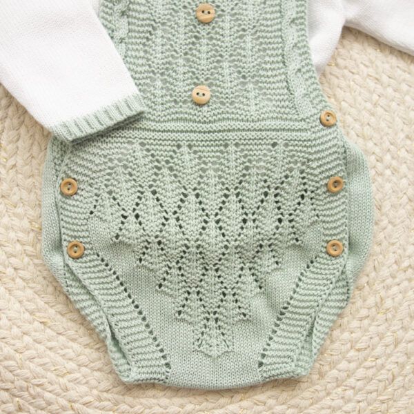 Conjunto Peto y Jersey Reja Verde Seco - Imagen 4