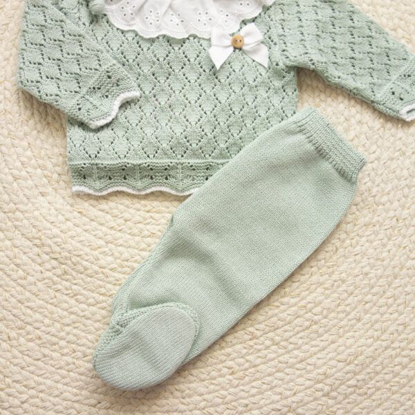 Conjunto Polaina Reja Verde Seco - Imagen 3