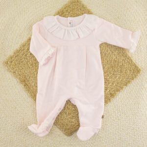 Pelele Cuello Volante Lebeche Rosa Calamaro