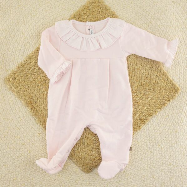 Pelele Cuello Volante Lebeche Rosa Calamaro