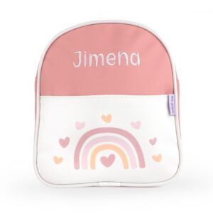 Mochila Polipiel Arcoiris Rosa Personalizada