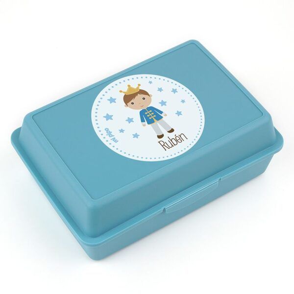 Pack Botella + Cajita Porta Alimentos Príncipe Azul personalizada - Imagen 3